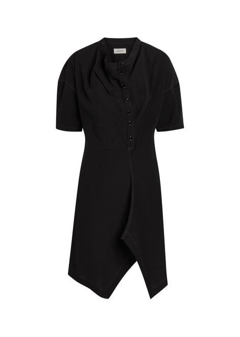 LEMAIRE-Asymmetric cotton mini dress