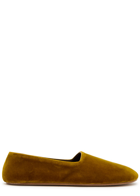 THE ROW-Ponti velvet slipper flats