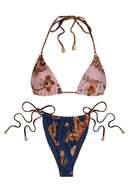 ZIMMERMANN-Aster Spliced printed bikini