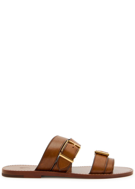 POLO RALPH LAUREN-Buckle leather sandals