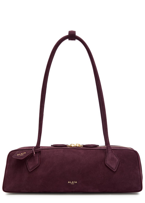 ALAÏA-Le Teckel medium suede shoulder bag