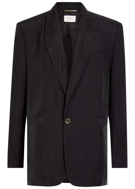 SAINT LAURENT-Silk blazer