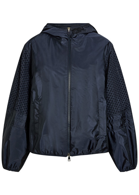 MONCLER-Zelkova embroidered nylon jacket