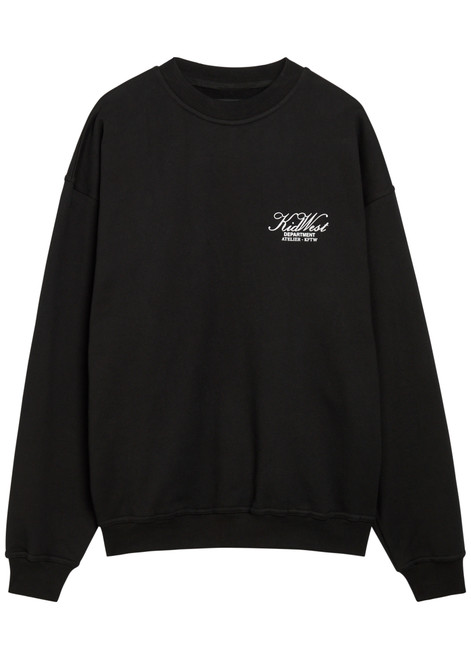 KIDWEST-Logo-print cotton sweatshirt
