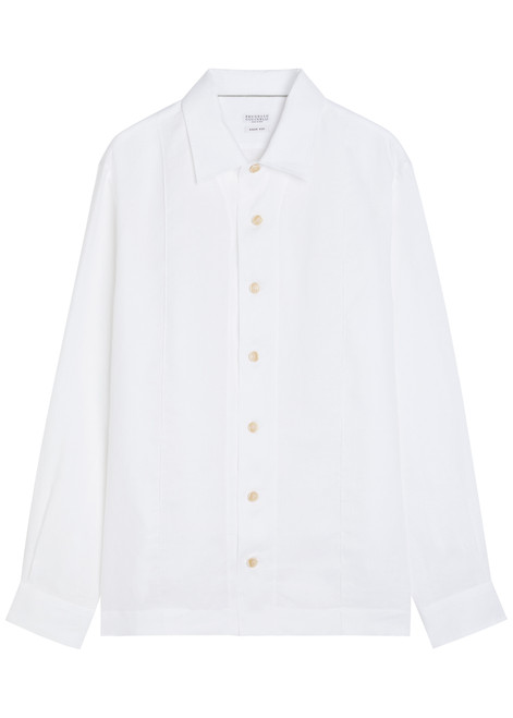 BRUNELLO CUCINELLI-Linen shirt
