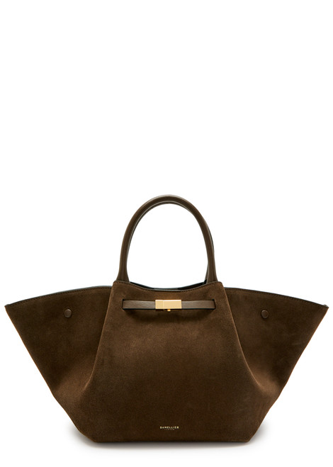 DEMELLIER-The Midi New York suede tote bag