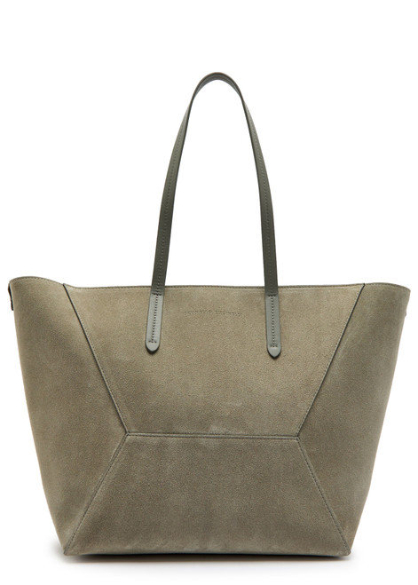 BRUNELLO CUCINELLI-Bead medium suede tote bag 