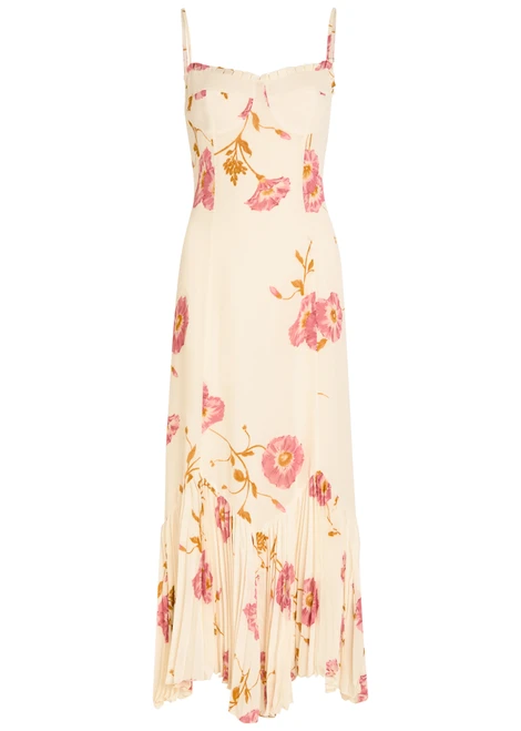 REFORMATION-Aiko floral-print chiffon midi dress