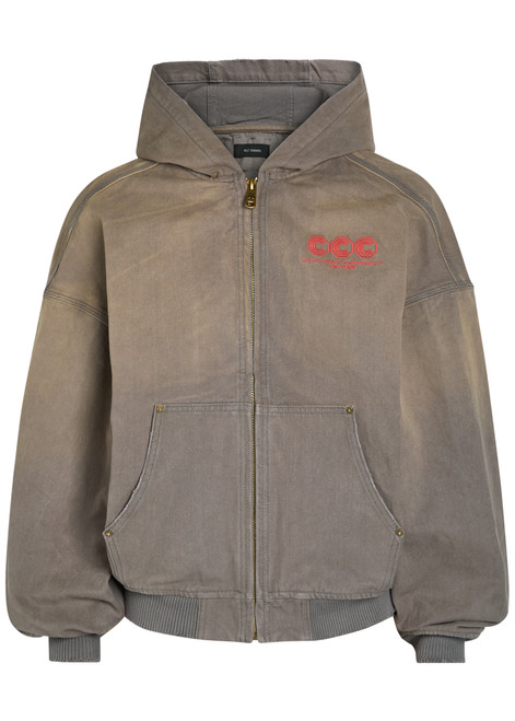 WILLY CHAVARRIA-Juggernaut hooded embroidered canvas jacket