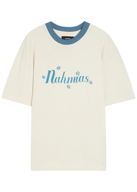 NAHMIAS-Ringer logo-print cotton T-shirt