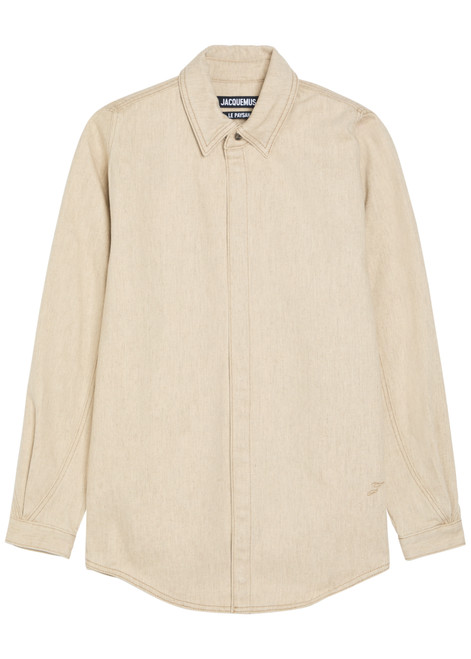 JACQUEMUS-La Chemise Amelo De-Nimes cotton-blend jacket