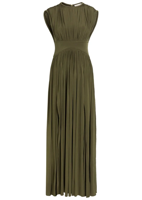 ZIMMERMANN-Luna gathered stretch-jersey maxi dress