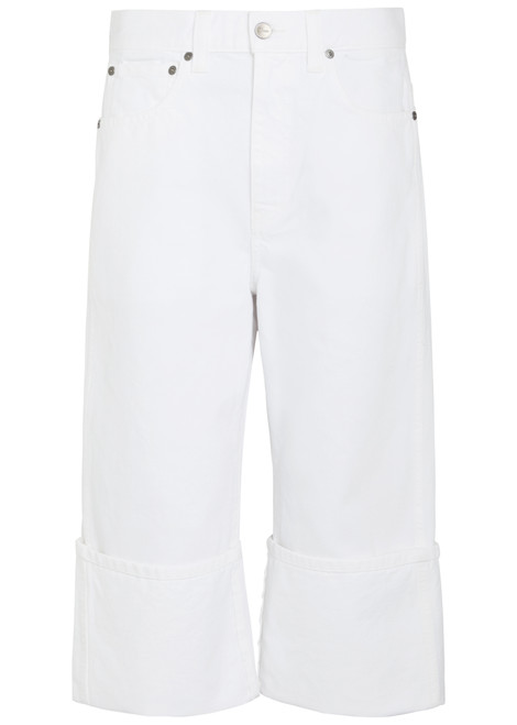 KHAITE-Boyle cuffed wide-leg jeans
