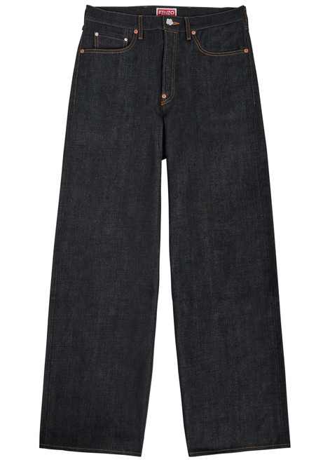 KENZO-Turn-up wide-leg jeans