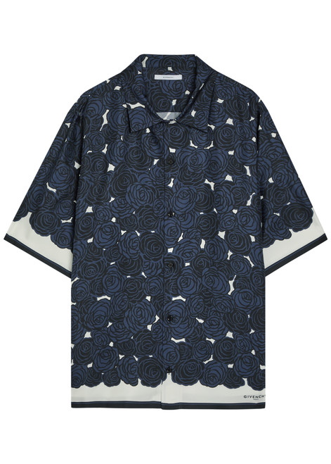 GIVENCHY-Printed silk shirt