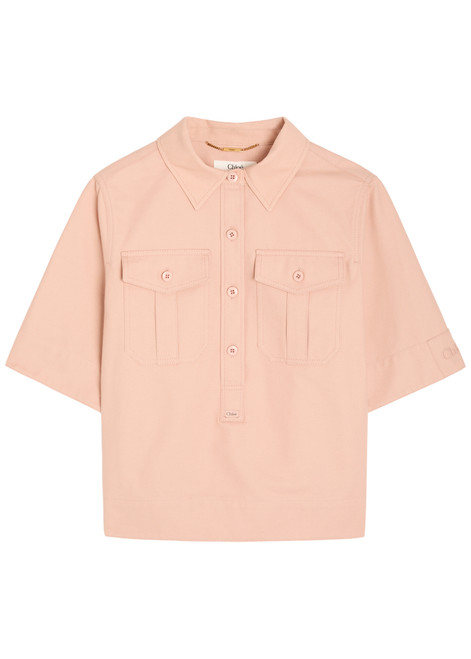 CHLOE-Cotton-twill shirt
