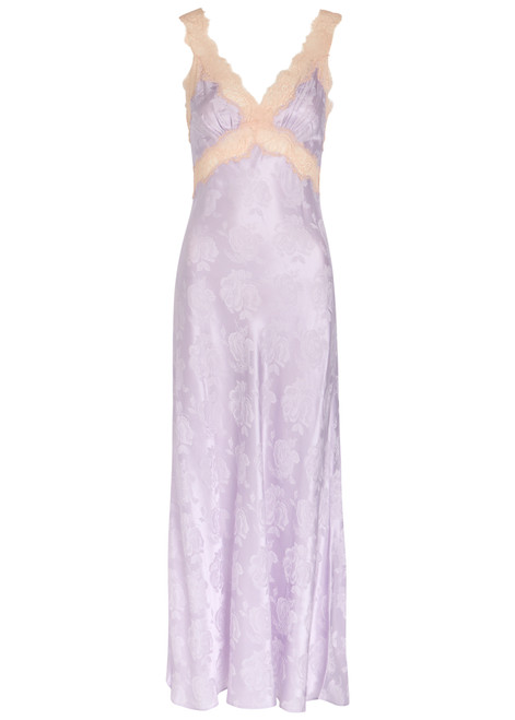 RONNY KOBO-Bryn floral-jacquard silk-blend midi dress
