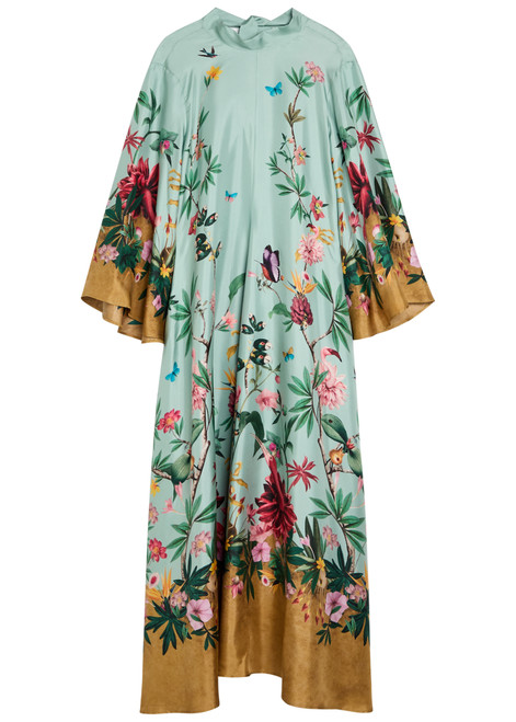 LA DOUBLE J-Magnifico printed silk maxi dress