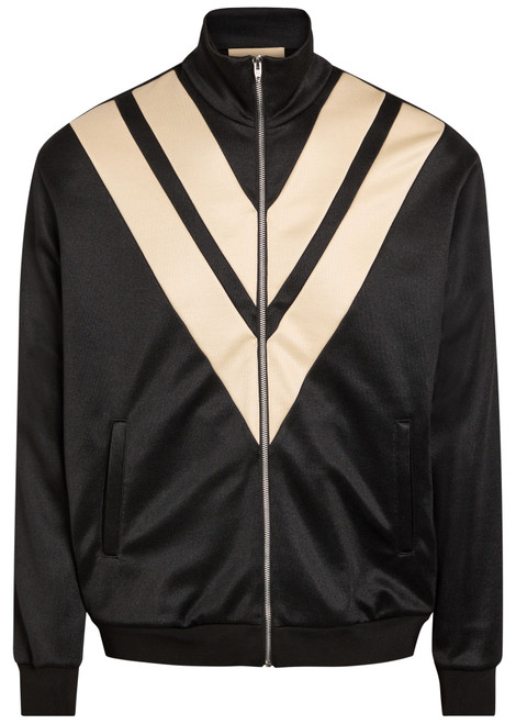 VALENTINO GARAVANI-Panelled jersey track jacket