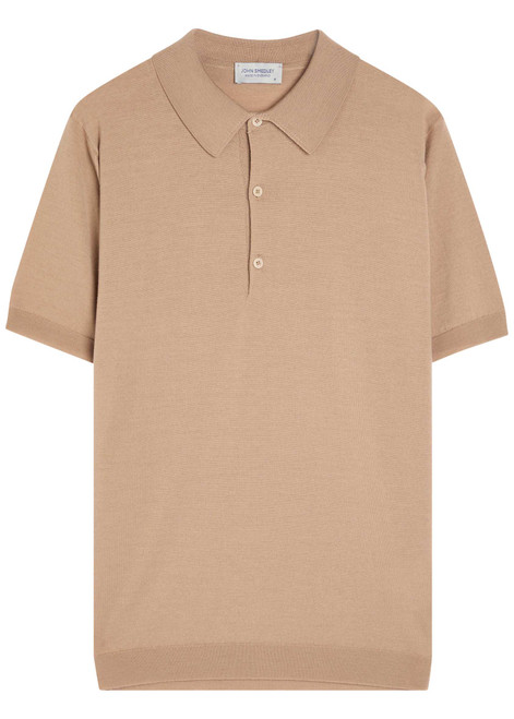 JOHN SMEDLEY-Macloud merino wool polo shirt 