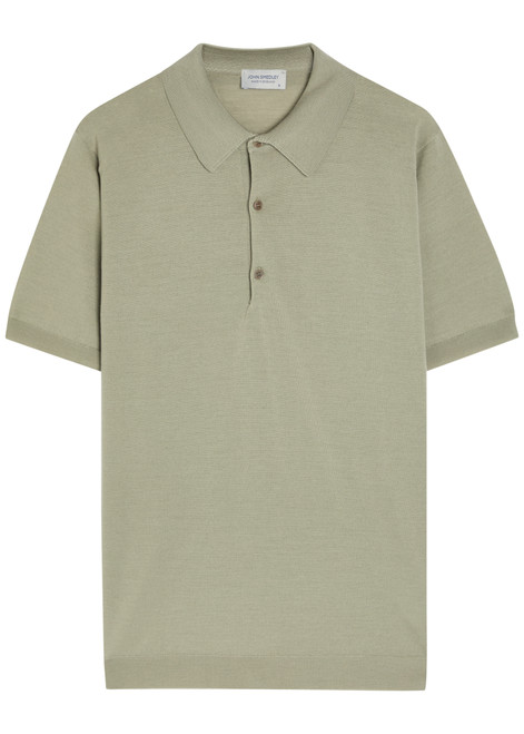 JOHN SMEDLEY-Macloud merino wool polo shirt 