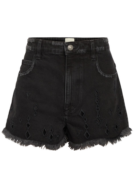 ISABEL MARANT-Aecia cut-out denim shorts