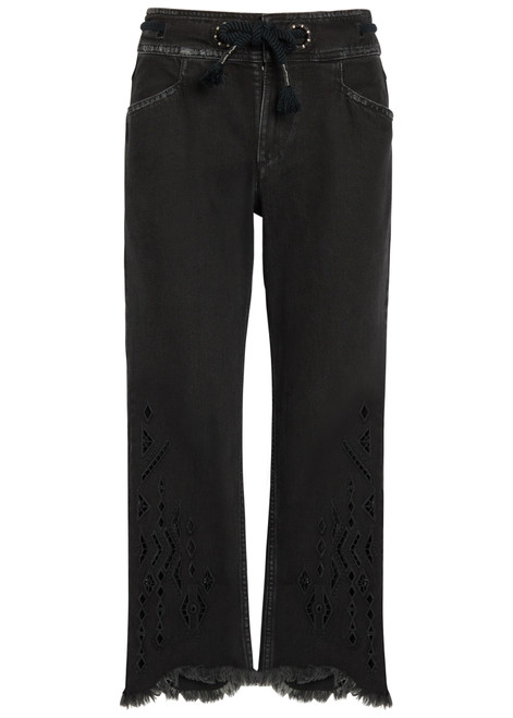 ISABEL MARANT-Alison cut-out cropped denim jeans