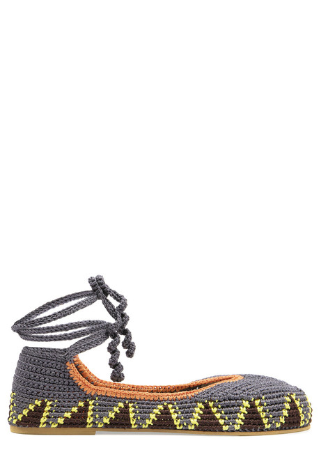 KASHURA-Crochet ballerina flats