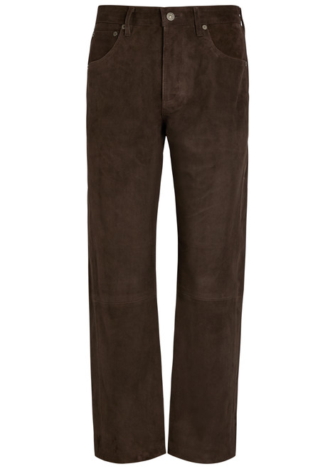 CITIZENS OF HUMANITY-Winslow straight-leg suede trousers