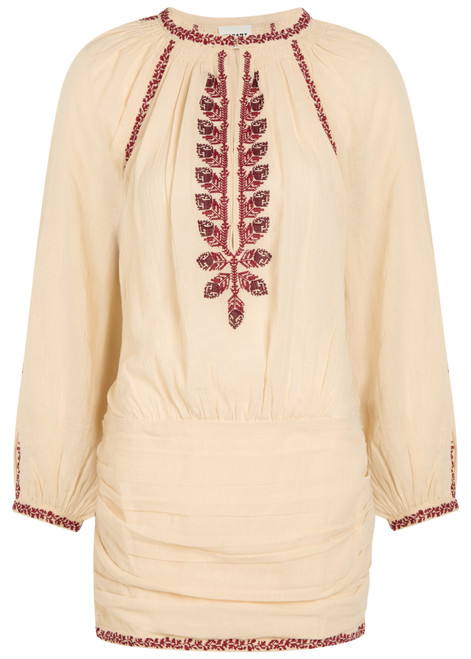 ISABEL MARANT ÉTOILE-Ludy embroidered cotton mini dress