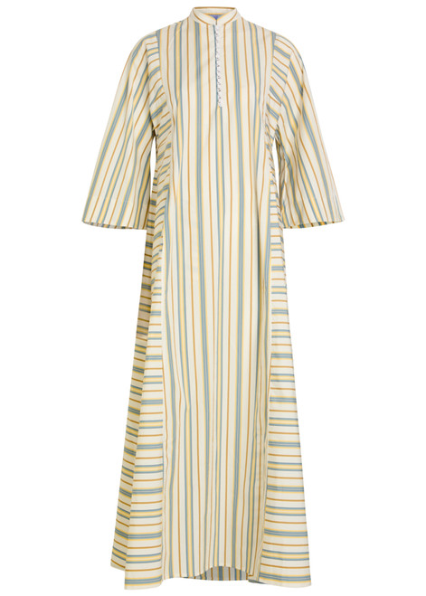 THIERRY COLSON-Rachel striped cotton maxi dress