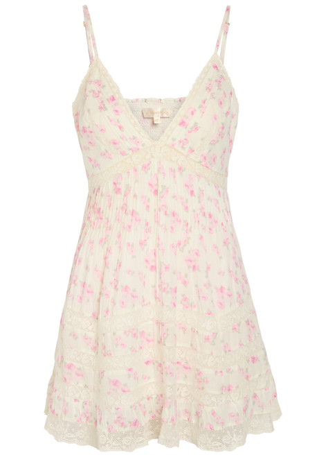 LOVESHACKFANCY-Alonna floral-print cotton mini dress