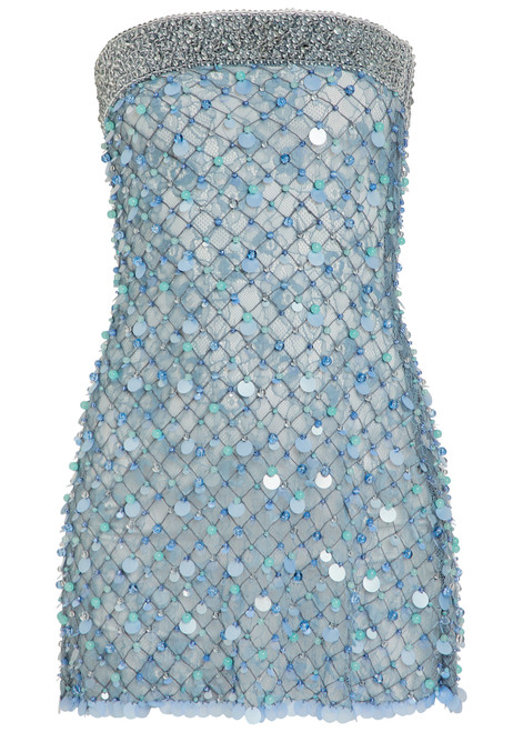 ROBERTA EINER-Embellished lace mini dress