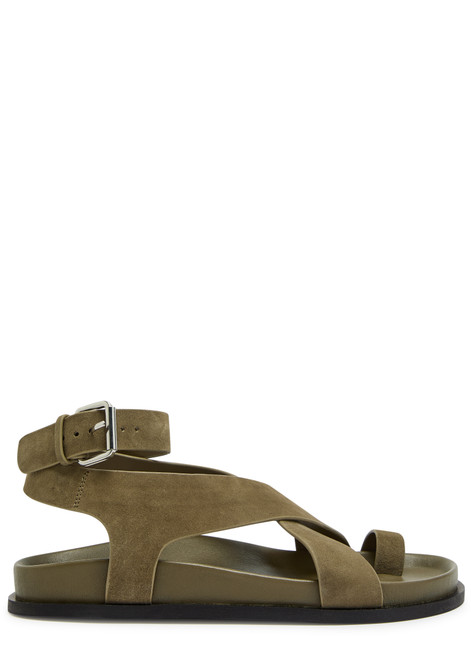 A.EMERY-Jalen cross-over suede sandals