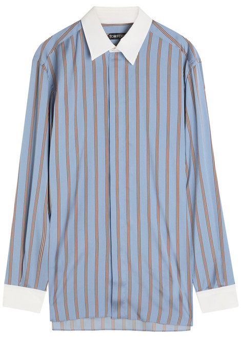 TOM FORD-Striped silk shirt 