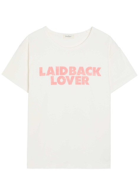 SECOND LAYER-Laidback Lover printed cotton T-shirt