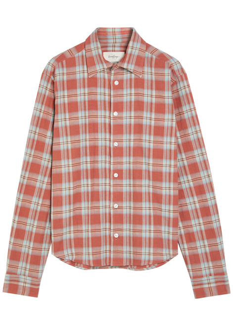 SECOND LAYER-Sherman plaid cotton shirt