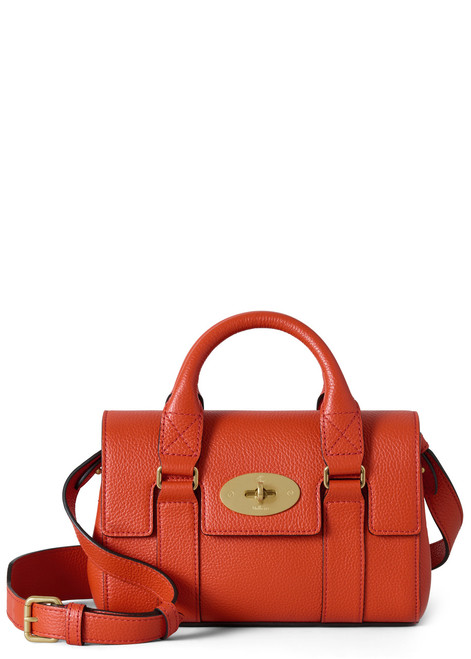 MULBERRY-Bayswater heritage mini grained leather cross-body bag