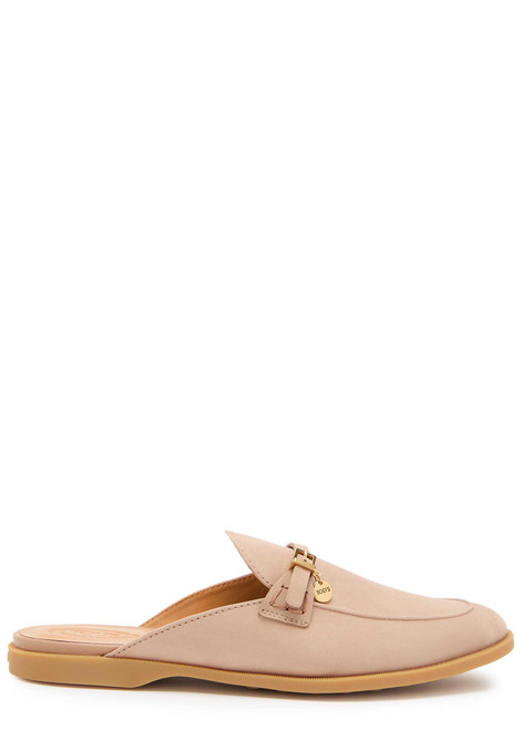 TODS-Gom.Leg nubuck sliders 