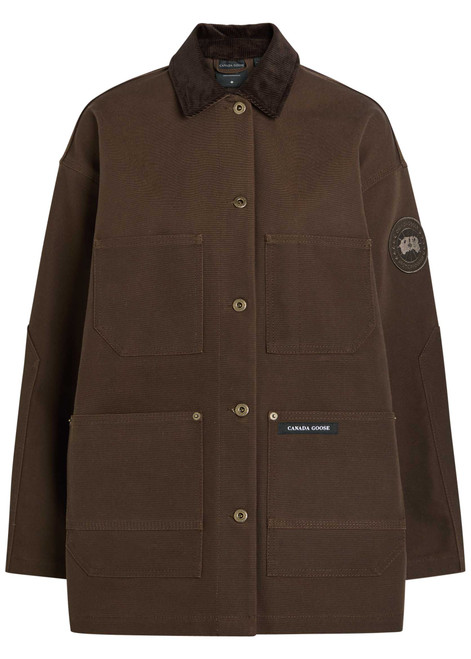 CANADA GOOSE-Beaumont corduroy-collar canvas coat