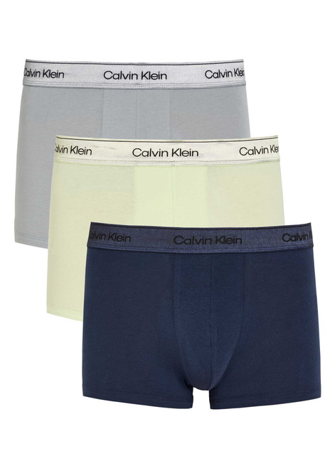 CALVIN KLEIN-Icon metallic stretch-cotton trunks - set of three