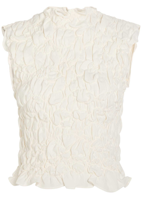 HEIRLOME-Sloane gathered silk top