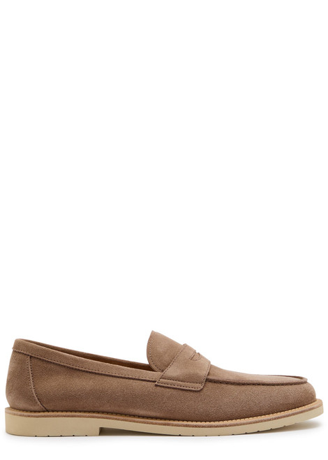 BRUNELLO CUCINELLI-Suede loafers
