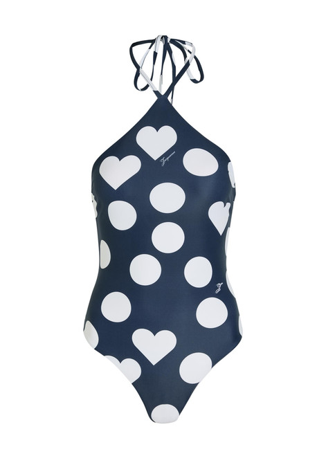 JACQUEMUS-Le Maillot Bastide polka dot swimsuit 