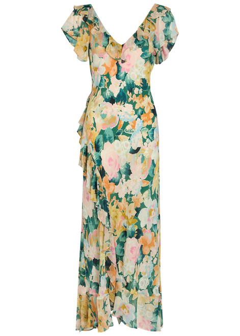 RIXO-Meadow floral-print silk midi dress