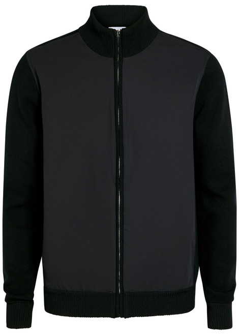 RAITH-Paco Hybrid panelled knit jacket