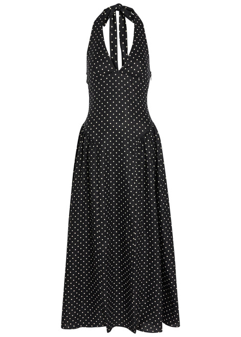FAITHFULL THE BRAND-La Cala polka dot linen midi dress