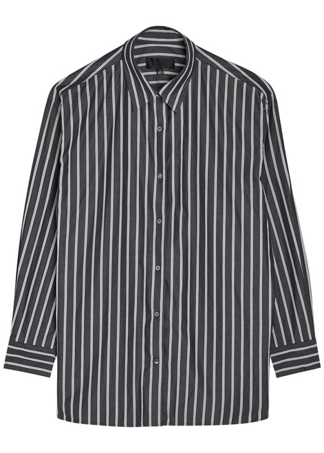 NILI LOTAN-Yorke striped cotton-poplin shirt