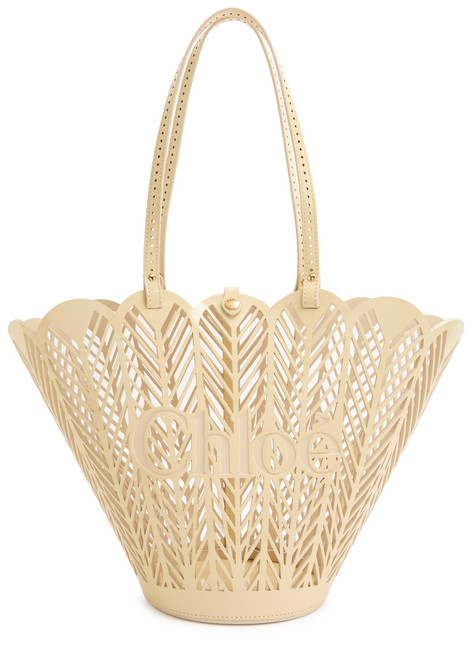 CHLOE-Soleil patent leather basket bag