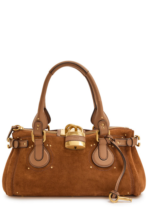 CHLOE-Paddington suede shoulder bag